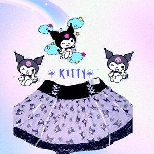 Kuromi Mesh Lace-Up Skirt Plus Size xl tags still on new !